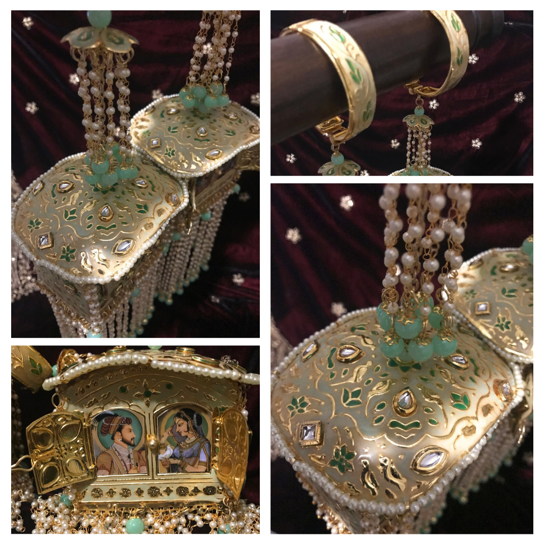 Mint Novelty Meenakari Kaleere