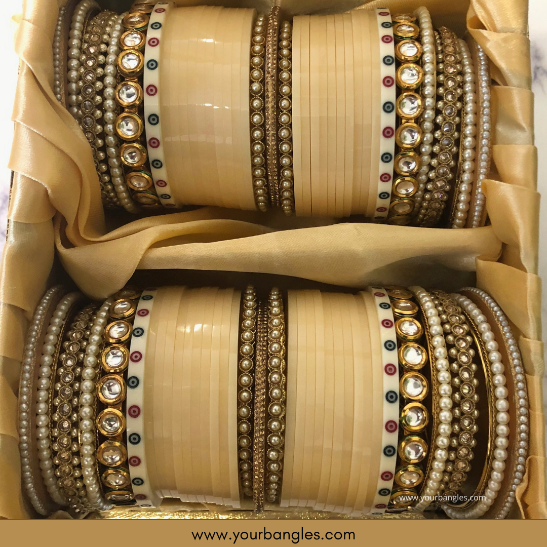 Regal Collection: Heritage Bridal Choora - Ivory Serenity