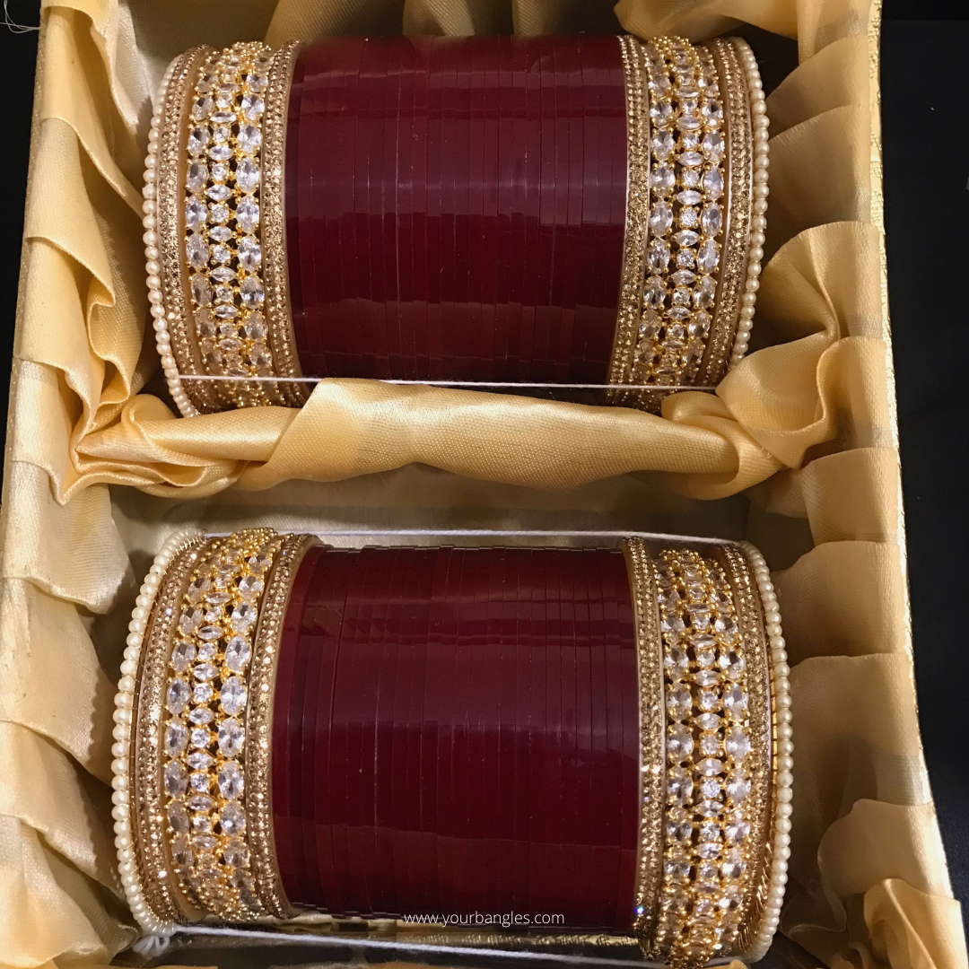 Regal Collection: Heritage Bridal Choora - Golden Bloom