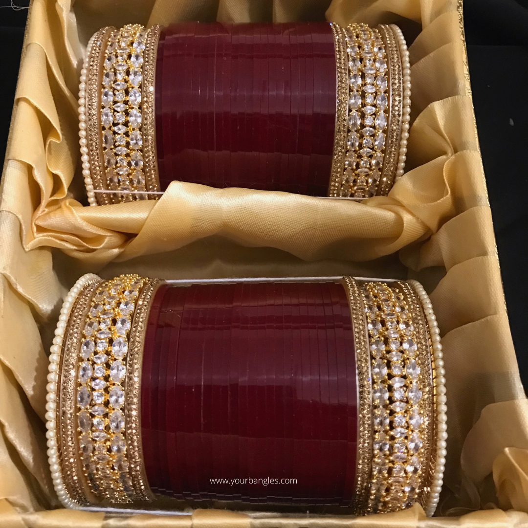 Regal Collection: Heritage Bridal Choora - Golden Bloom