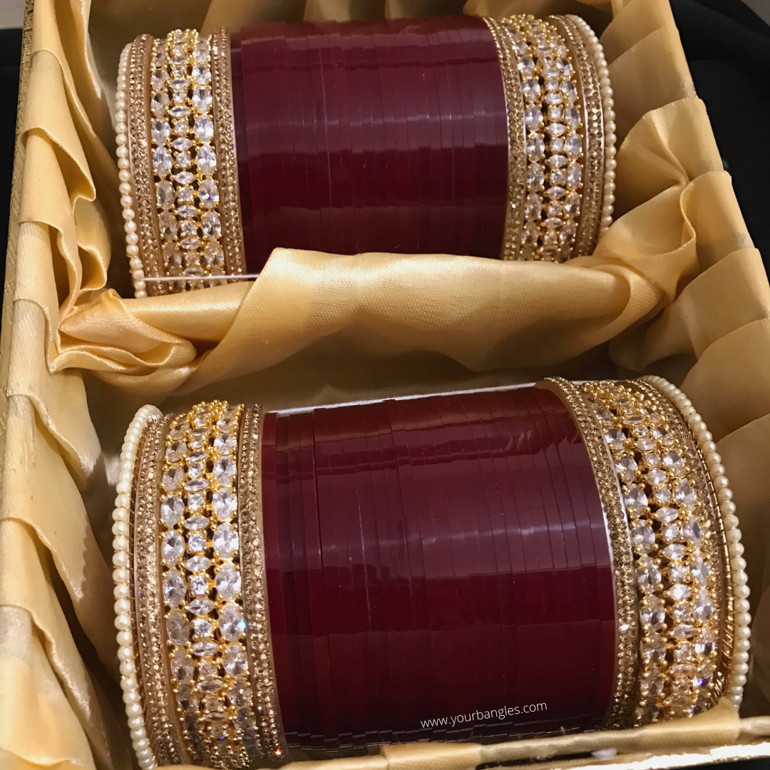 Regal Collection: Heritage Bridal Choora - Golden Bloom