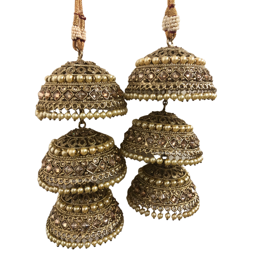 ANTIQUE GOLD POLKI KALIRE