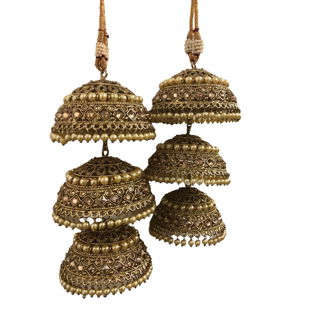 ANTIQUE GOLD POLKI KALIRE