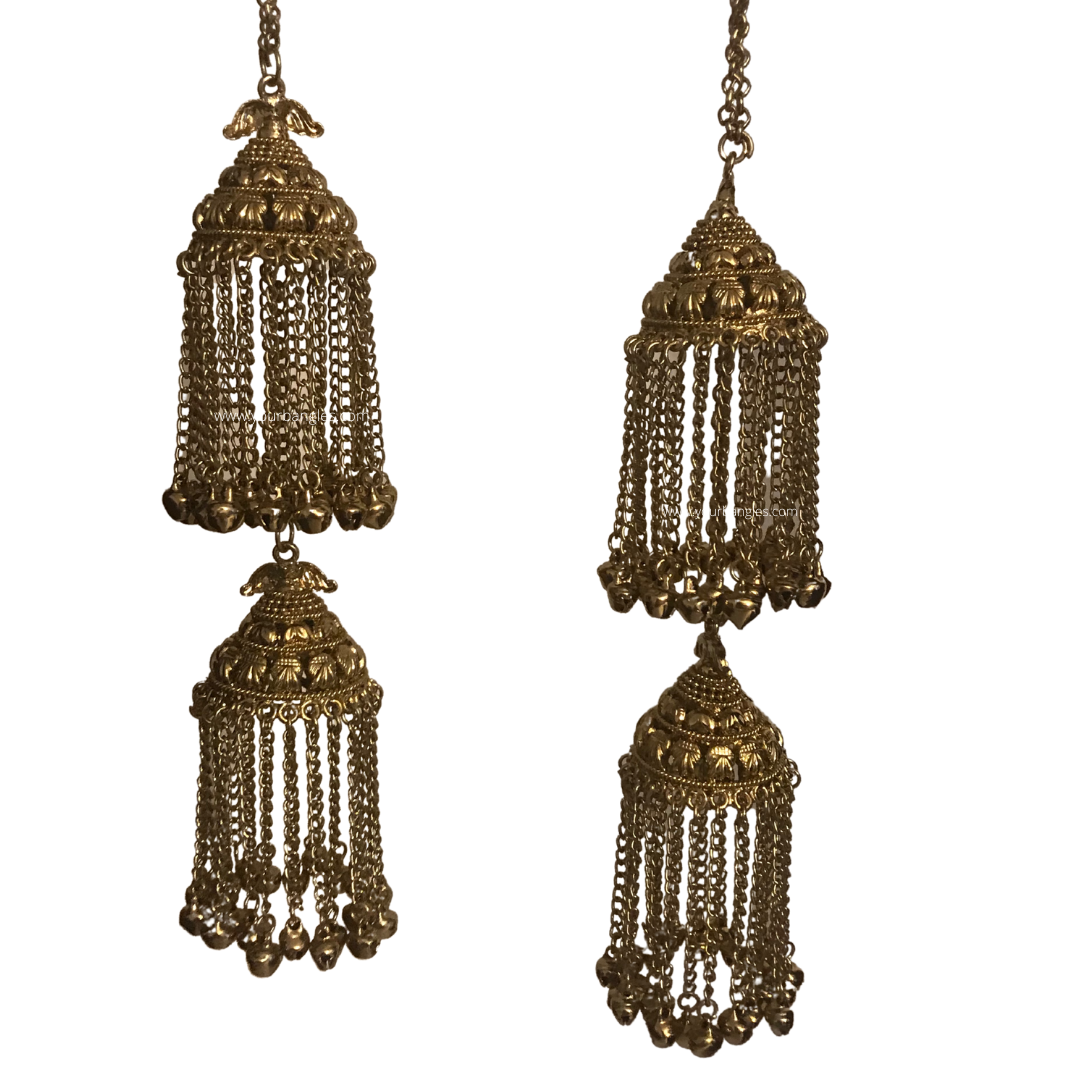 PARI Mini Golden Jhoomer Kaleere - 2 Tier