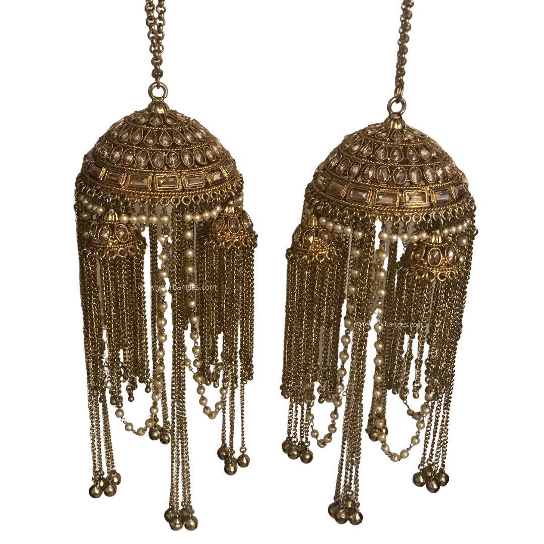 KHUSHI Antique Gold Kaleere