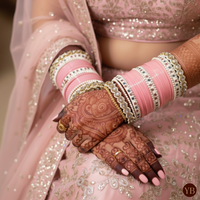 Maharani Collection: Timeless Bridal Choora - Blush Pearl