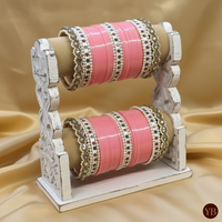 Maharani Collection: Timeless Bridal Choora - Blush Pearl