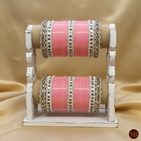 Maharani Collection: Timeless Bridal Choora - Blush Pearl