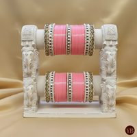 Maharani Collection: Timeless Bridal Choora - Blush Pearl