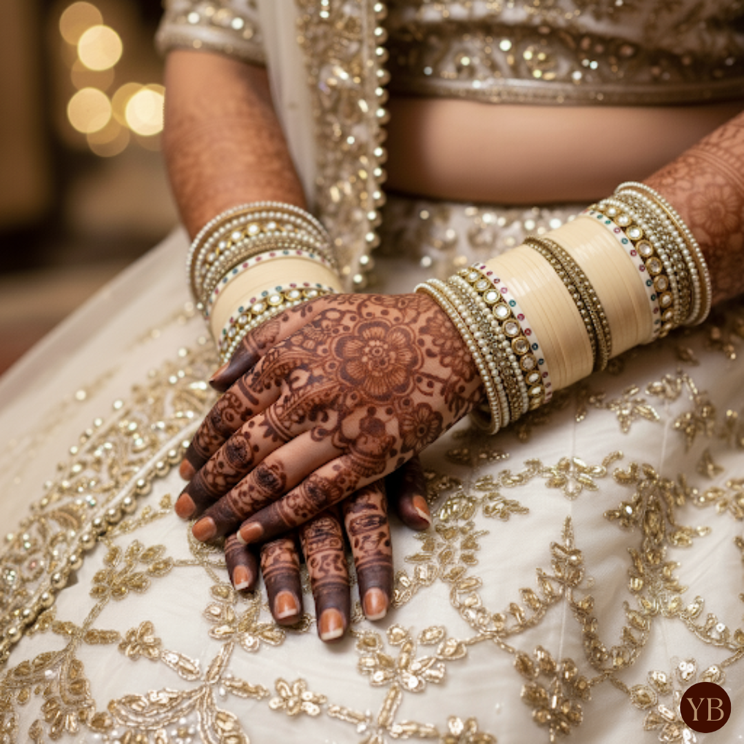 Regal Collection: Heritage Bridal Choora - Ivory Serenity