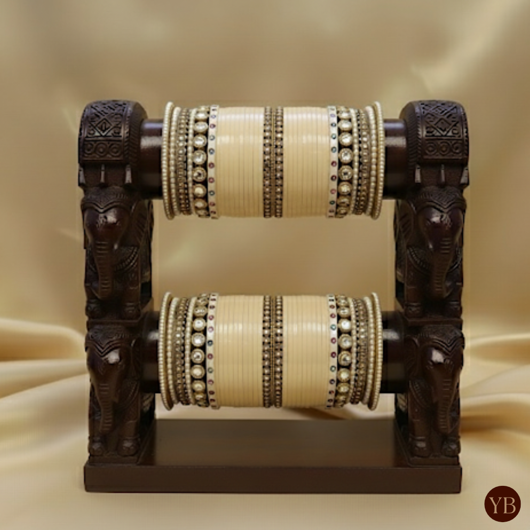 Regal Collection: Heritage Bridal Choora - Ivory Serenity