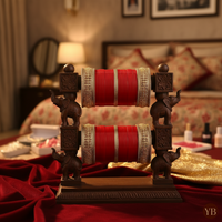 Regal Collection: Heritage Bridal Choora - Classic Crimson