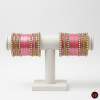 Maharani Collection: Timeless Bridal Choora - Ombre Rose Petal
