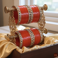 Regal Collection: Heritage Bridal Choora - Marigold