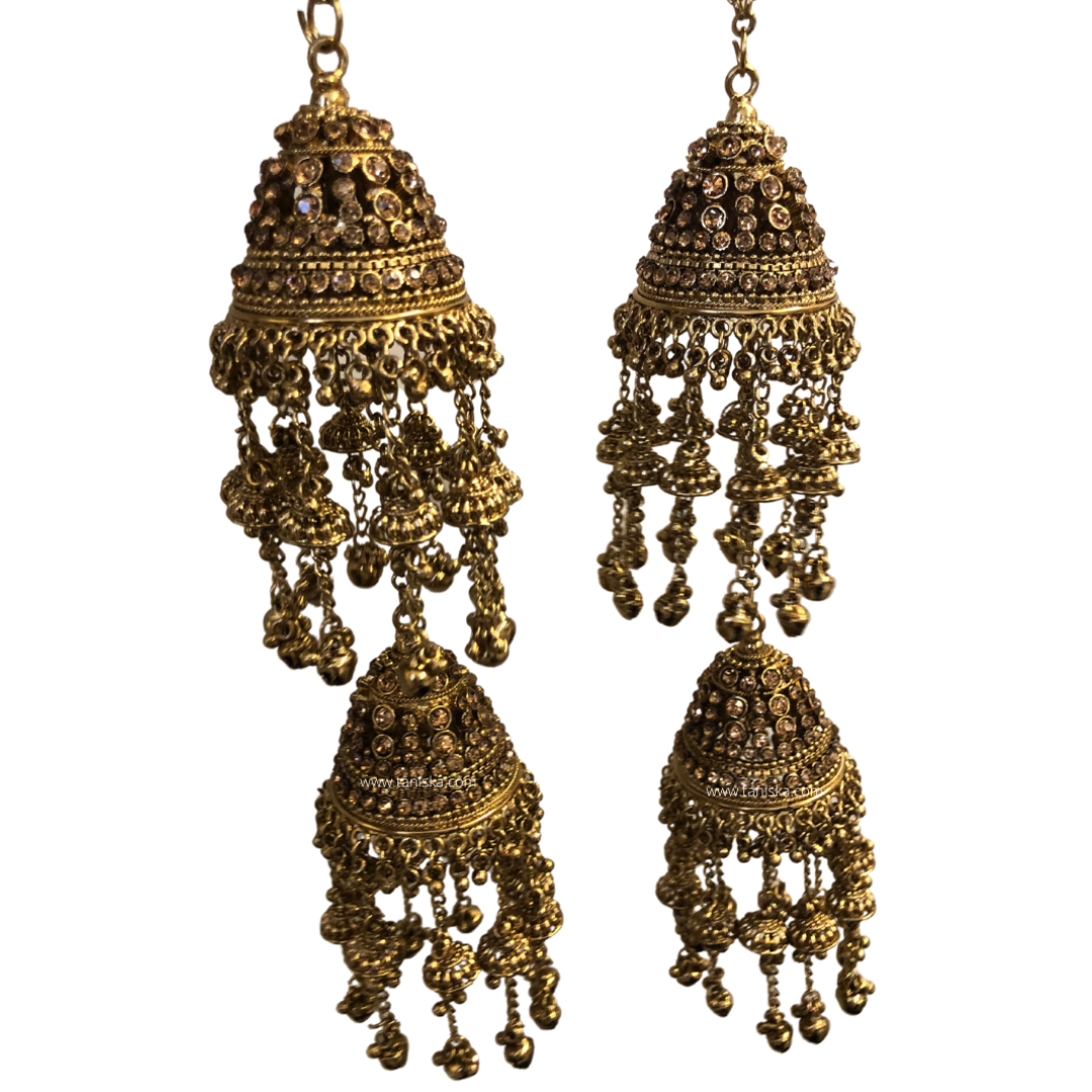 JAANAT Antique Gold Kaleera