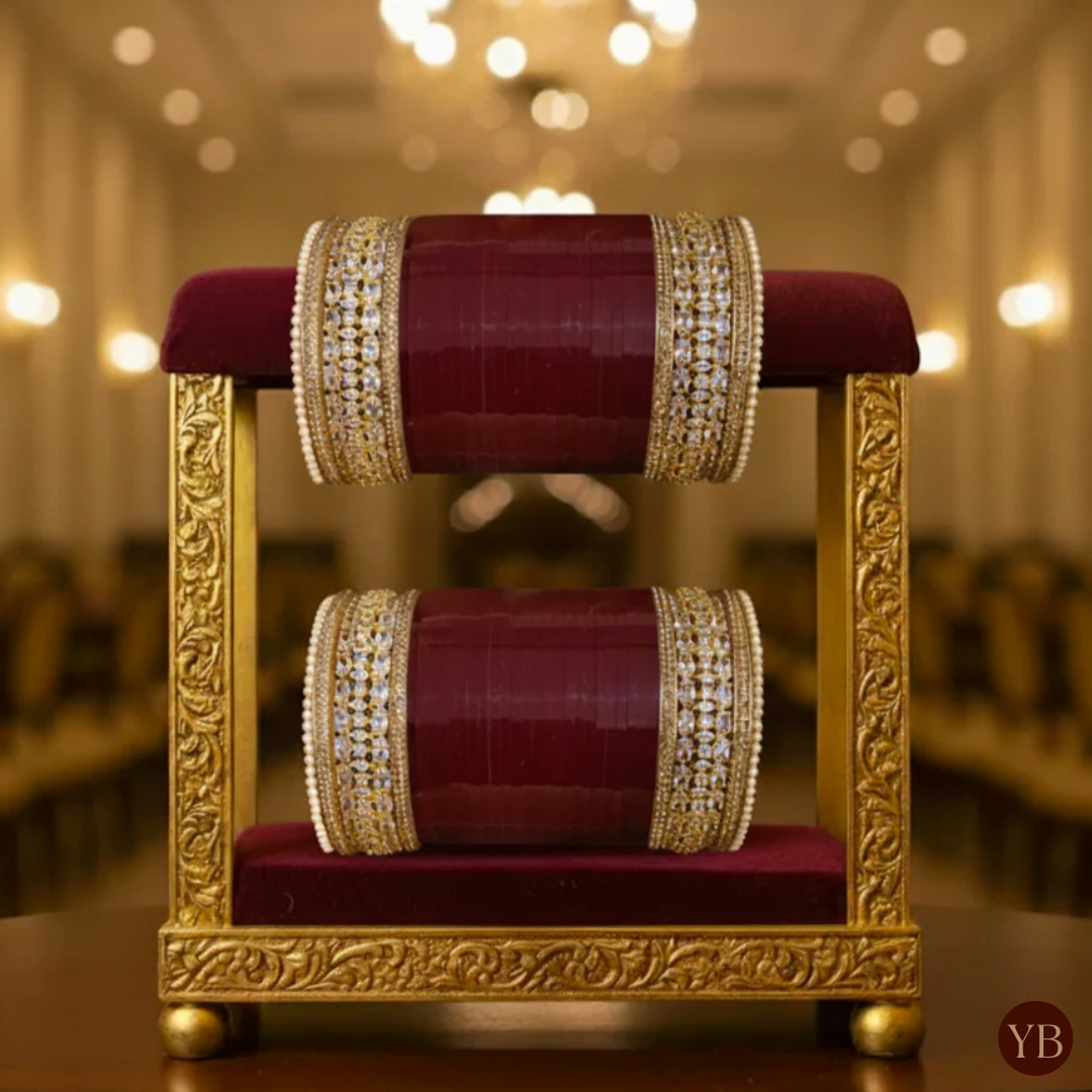 Regal Collection: Heritage Bridal Choora - Golden Bloom