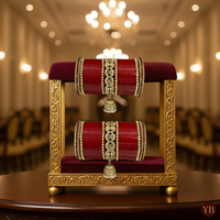 Exquisite Collection: Royal Bridal Choora - Regal Scarlet