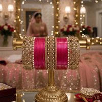 Maharani Collection: Timeless Bridal Choora - Fuchsia Radiance