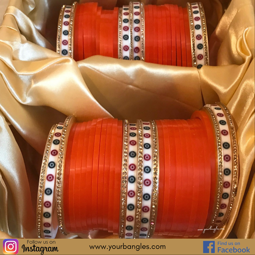 Regal Collection: Heritage Bridal Choora - Marigold