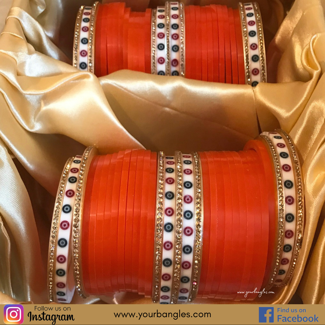 Regal Collection: Heritage Bridal Choora - Marigold