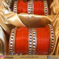 Regal Collection: Heritage Bridal Choora - Marigold
