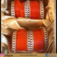 Regal Collection: Heritage Bridal Choora - Marigold