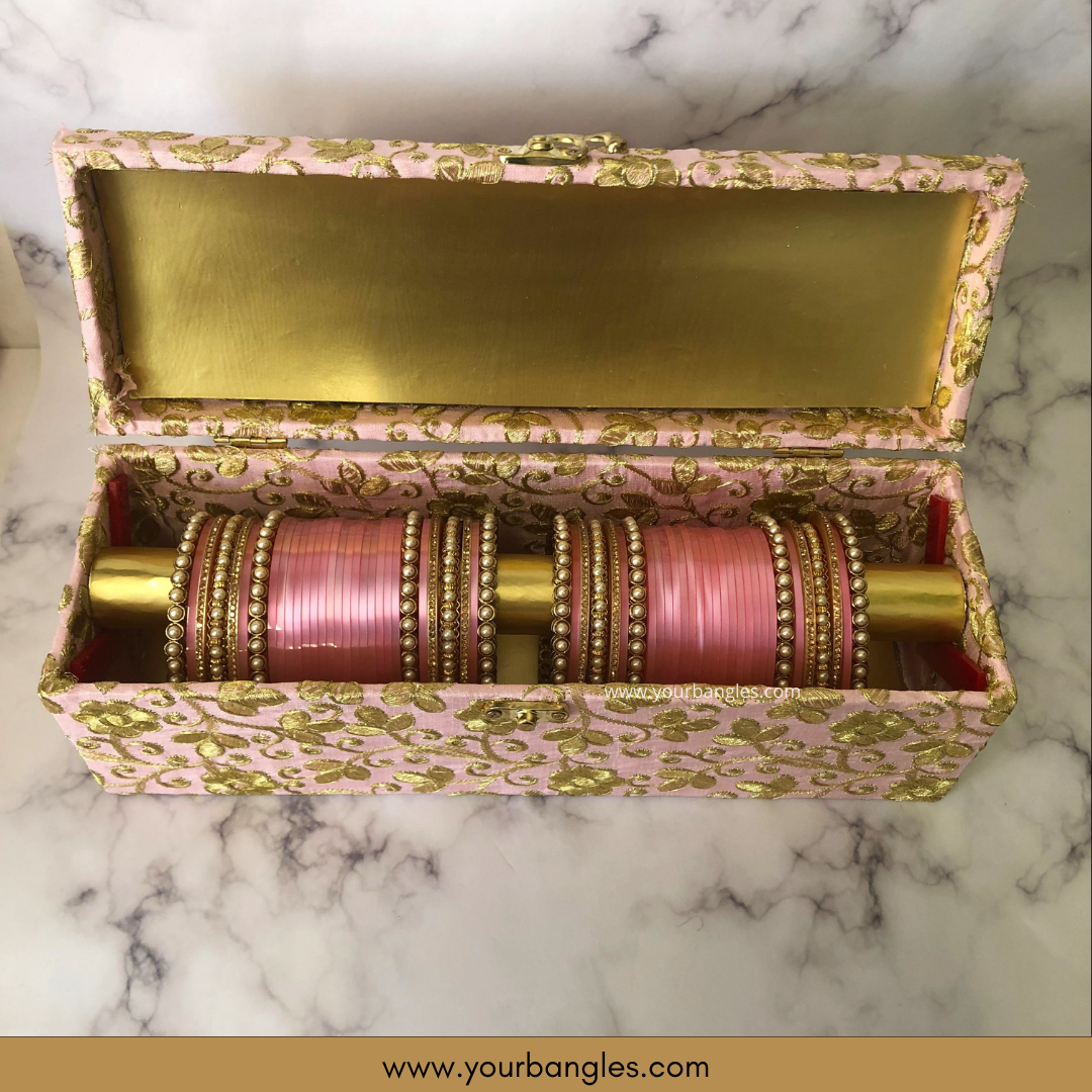 Maharani Collection: Timeless Bridal Choora - Ombre Rose Petal