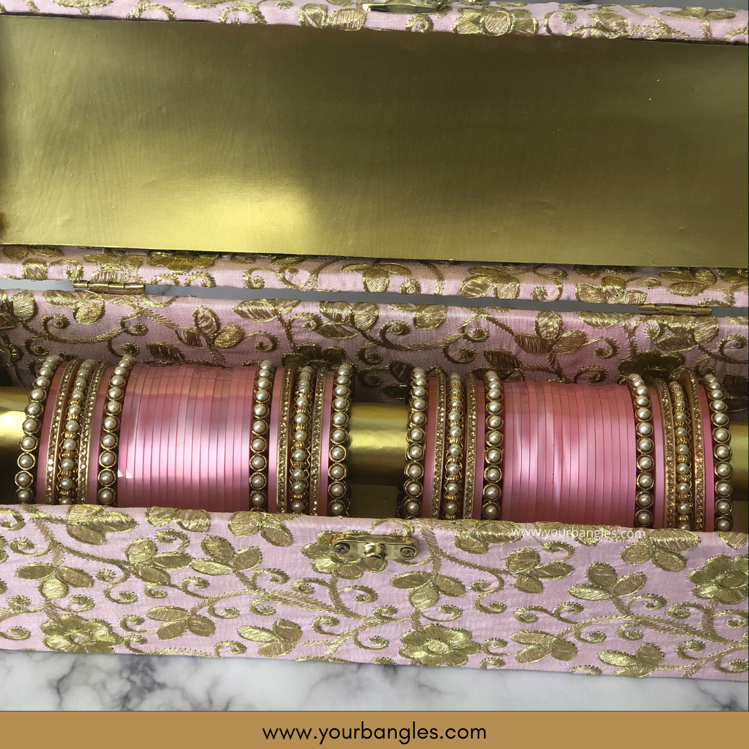 Maharani Collection: Timeless Bridal Choora - Ombre Rose Petal