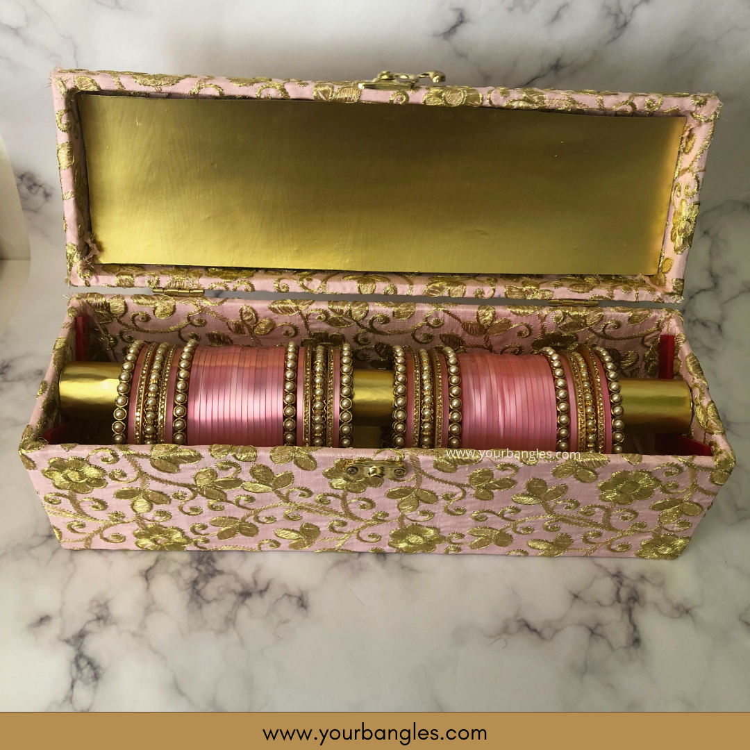 Maharani Collection: Timeless Bridal Choora - Ombre Rose Petal