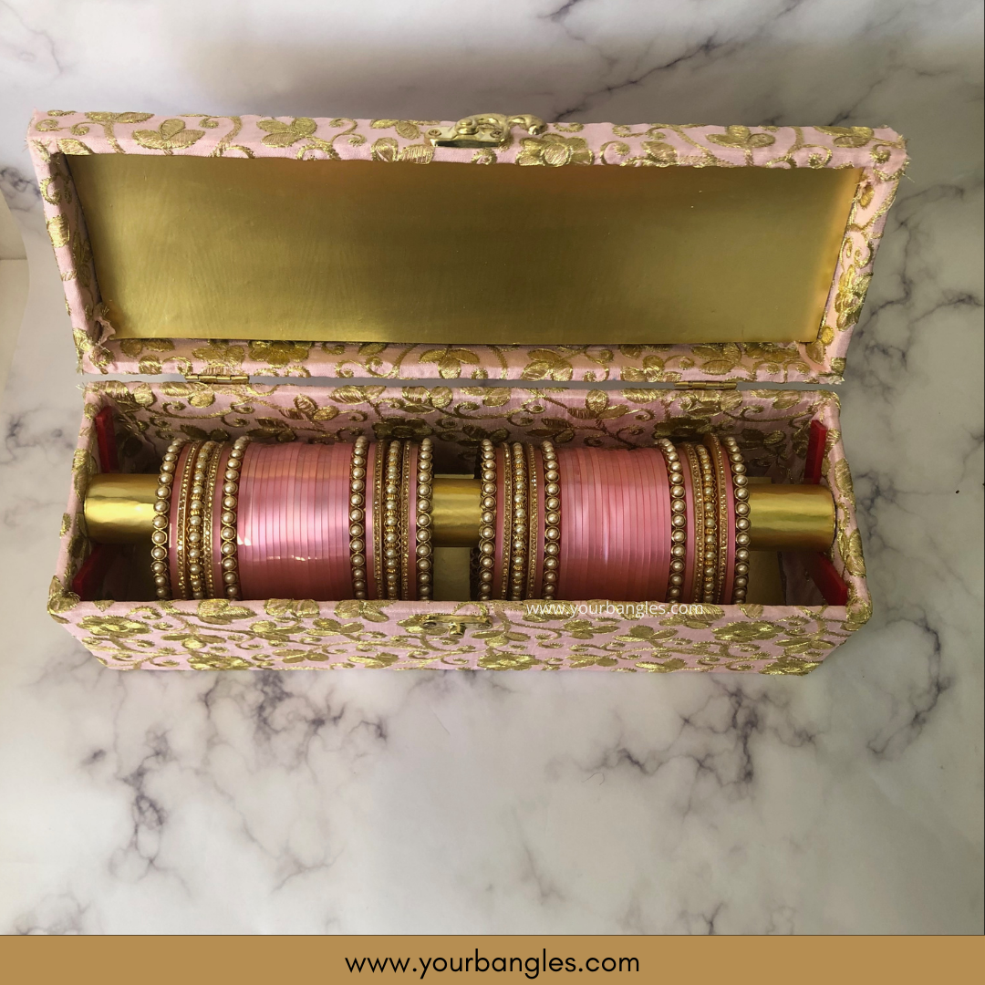 Maharani Collection: Timeless Bridal Choora - Ombre Rose Petal