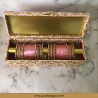 Maharani Collection: Timeless Bridal Choora - Ombre Rose Petal