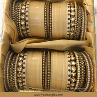 Regal Collection: Heritage Bridal Choora - Ivory Serenity
