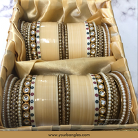 Regal Collection: Heritage Bridal Choora - Ivory Serenity