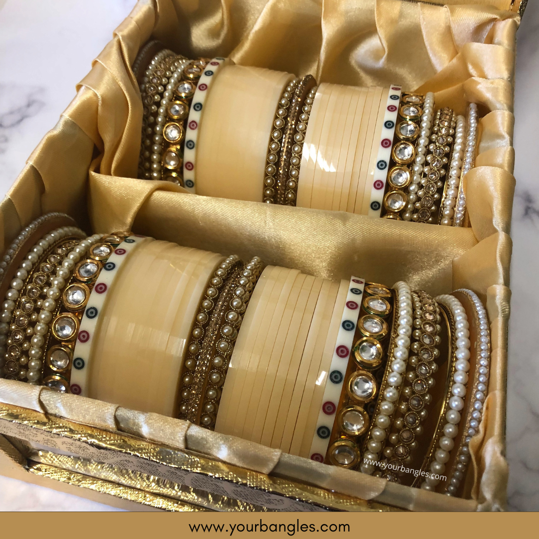 Regal Collection: Heritage Bridal Choora - Ivory Serenity