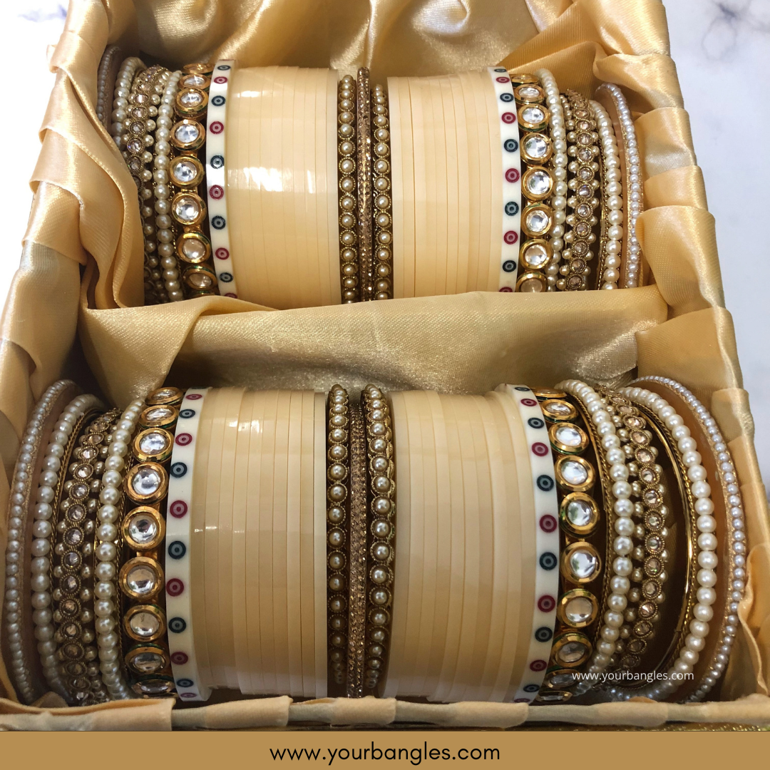 Regal Collection: Heritage Bridal Choora - Ivory Serenity