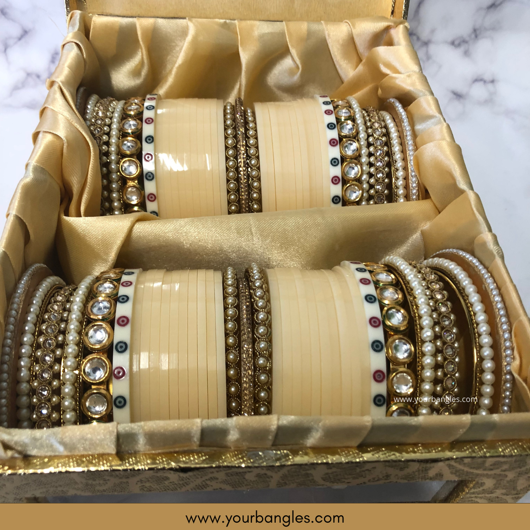 Regal Collection: Heritage Bridal Choora - Ivory Serenity