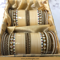 Regal Collection: Heritage Bridal Choora - Ivory Serenity