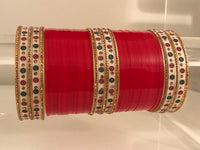 ISHA Red Traditional Bridal Chura | Your Bangles Exclusive