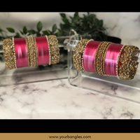 Maharani Collection: Timeless Bridal Choora - Fuchsia Radiance