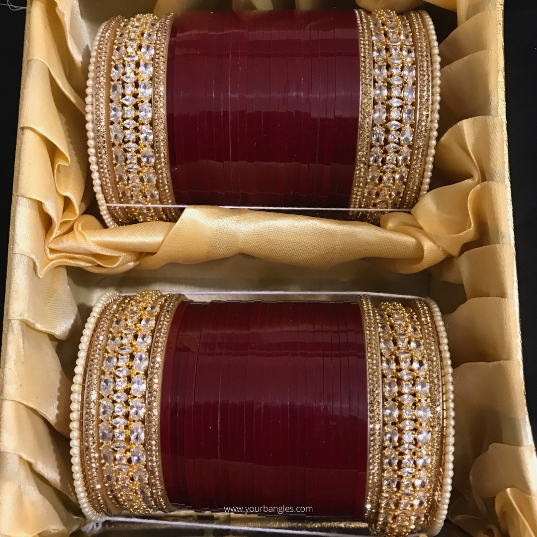 Regal Collection: Heritage Bridal Choora - Golden Bloom