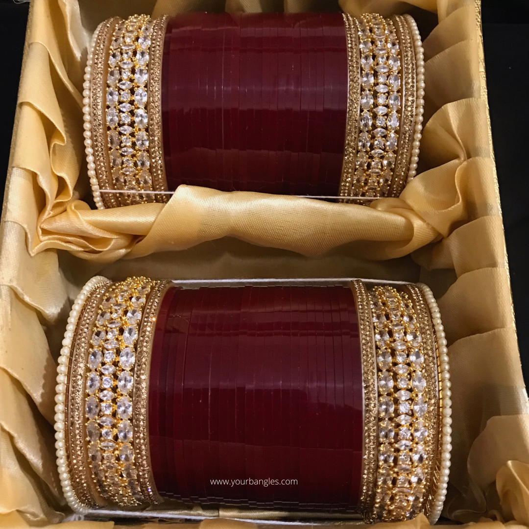 Regal Collection: Heritage Bridal Choora - Golden Bloom