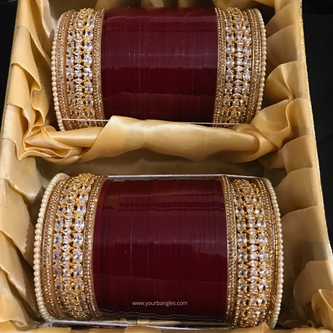 Regal Collection: Heritage Bridal Choora - Golden Bloom
