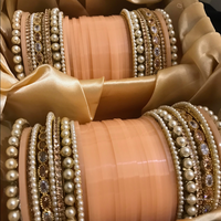 Maharani Collection: Timeless Bridal Choora - Blushing Petal Pearl
