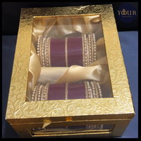 Regal Collection: Heritage Bridal Choora - Pearl Garnet