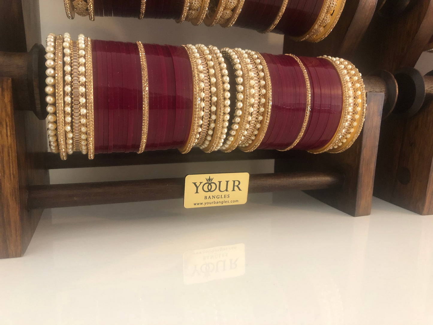 Regal Collection: Heritage Bridal Choora - Pearl Garnet