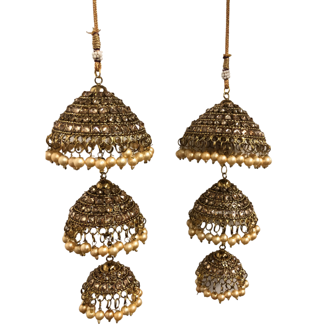 ANTIQUE GOLD POLKI KALIRE