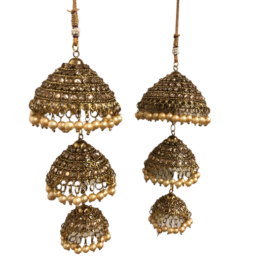 ANTIQUE GOLD POLKI KALIRE
