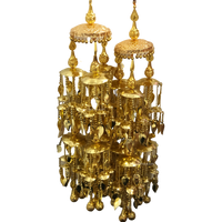 EXCLUSIVE PIPPAL PATTI TRADITIONAL BRIDAL KALIRE, GOLDEN FINISHED POLISH KALIRE