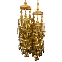 EXCLUSIVE PIPPAL PATTI TRADITIONAL BRIDAL KALIRE, GOLDEN FINISHED POLISH KALIRE