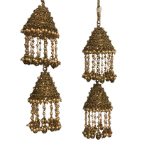 JASSI Mini Golden Jhoomer Kaleere - 2 Tier